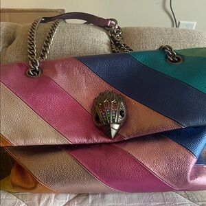 Multicolor Striped Women's Bag